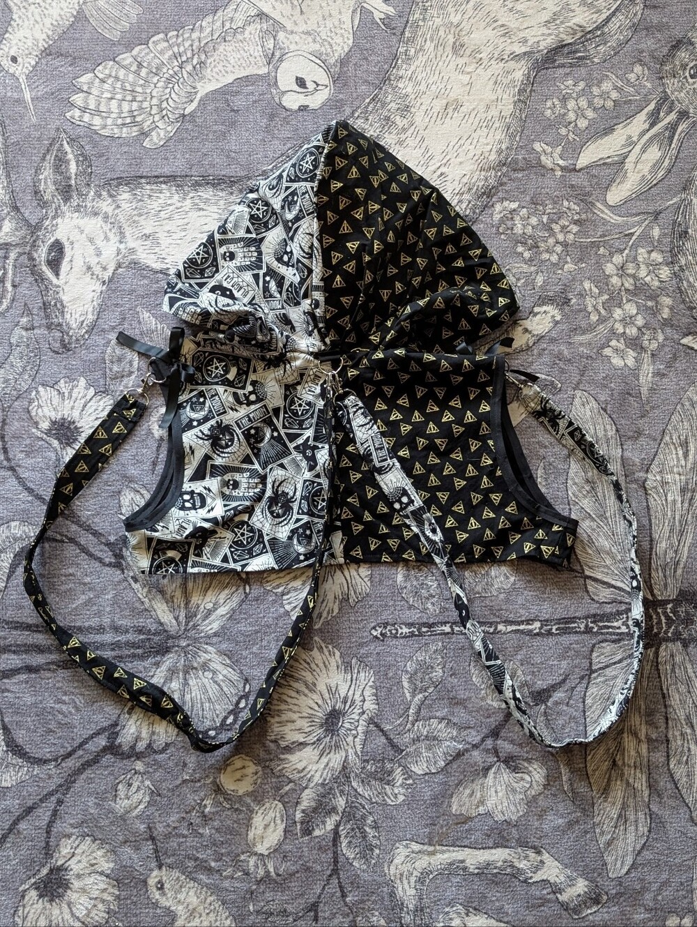 Split Color Corset Set - Picture 4 of 9